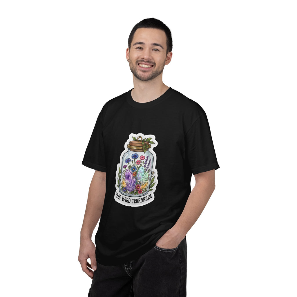Terrarium Floral T-Shirt — "The Wild Terrarium" Botanical Jar Tee