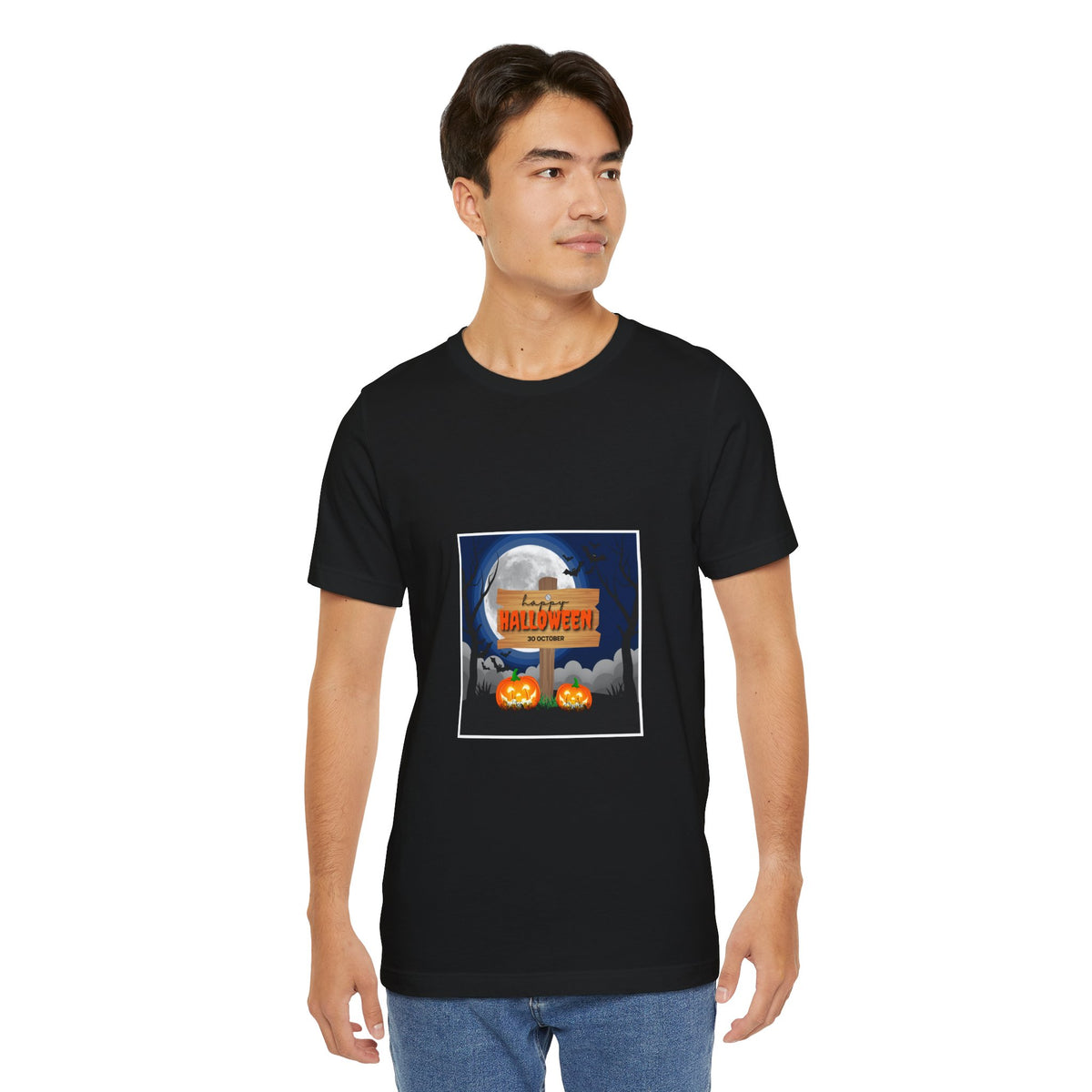 Halloween Pumpkin Sign T-Shirt — Happy Halloween Graphic Tee