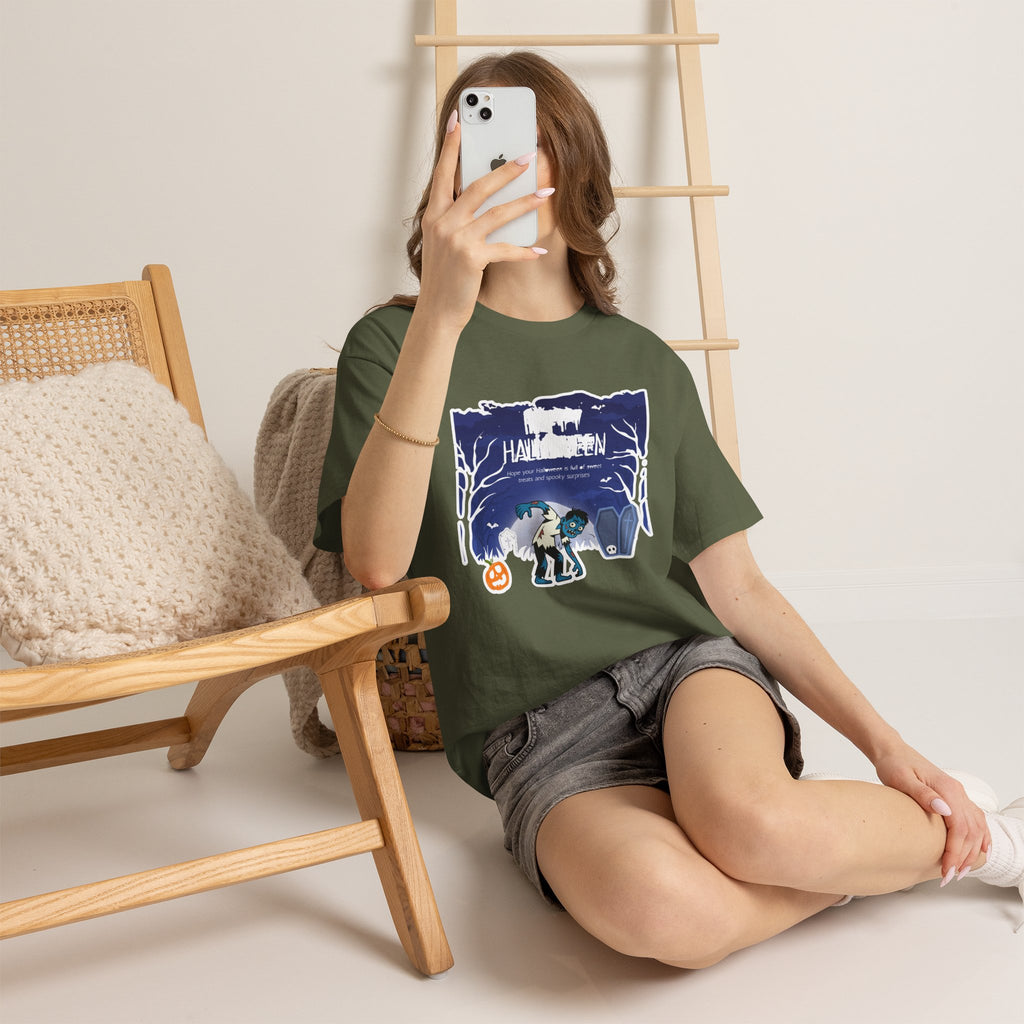Happy Halloween Cute Witch T-Shirt — Halloween Graphic Tee for Kids & Adults