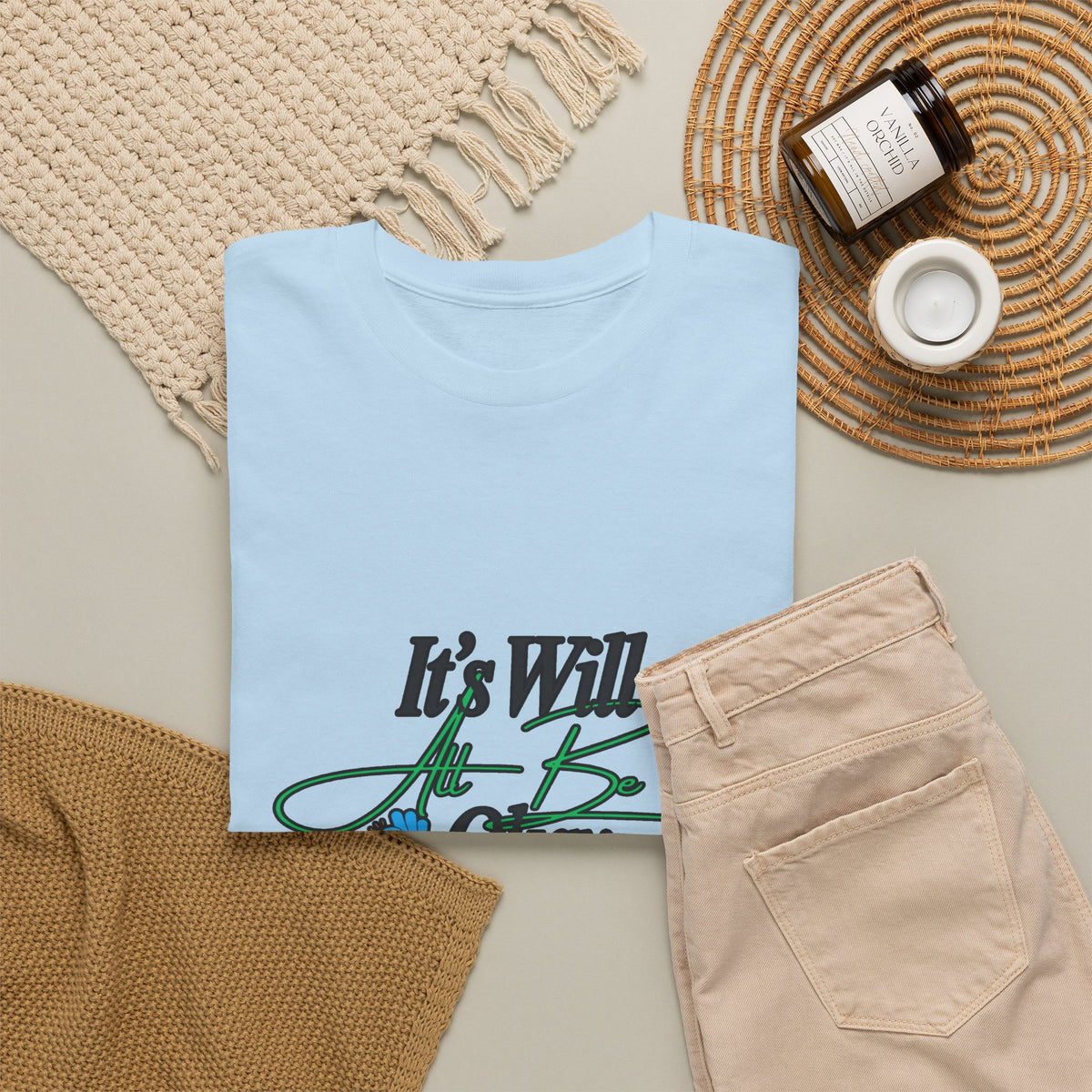 "It’s Will Be Okay" Comfort Tee — Inspirational Casual T-Shirt