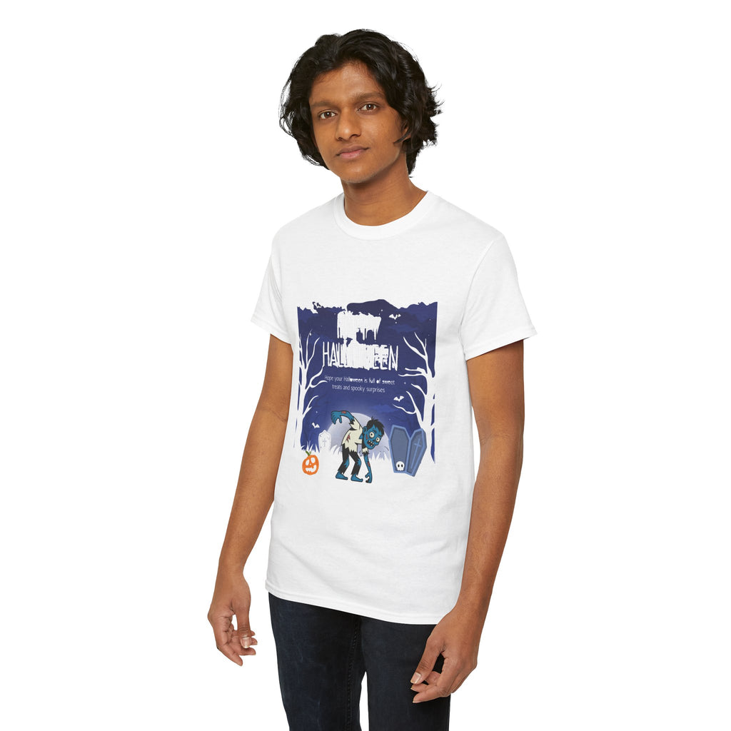 Happy Halloween Cute Witch T-Shirt — Halloween Graphic Tee for Kids & Adults