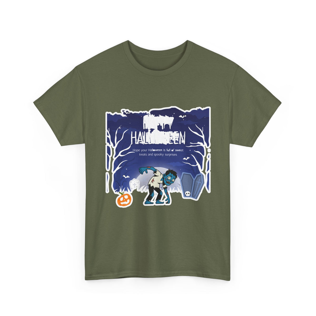 Happy Halloween Cute Witch T-Shirt — Halloween Graphic Tee for Kids & Adults