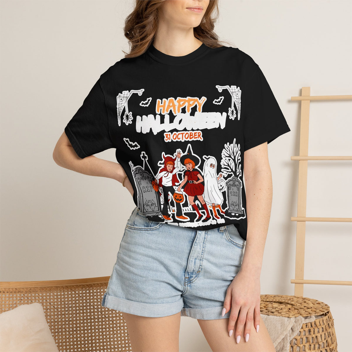 Halloween Kids Costume Tee — "Happy 31 October" Trick-or-Treat Shirt