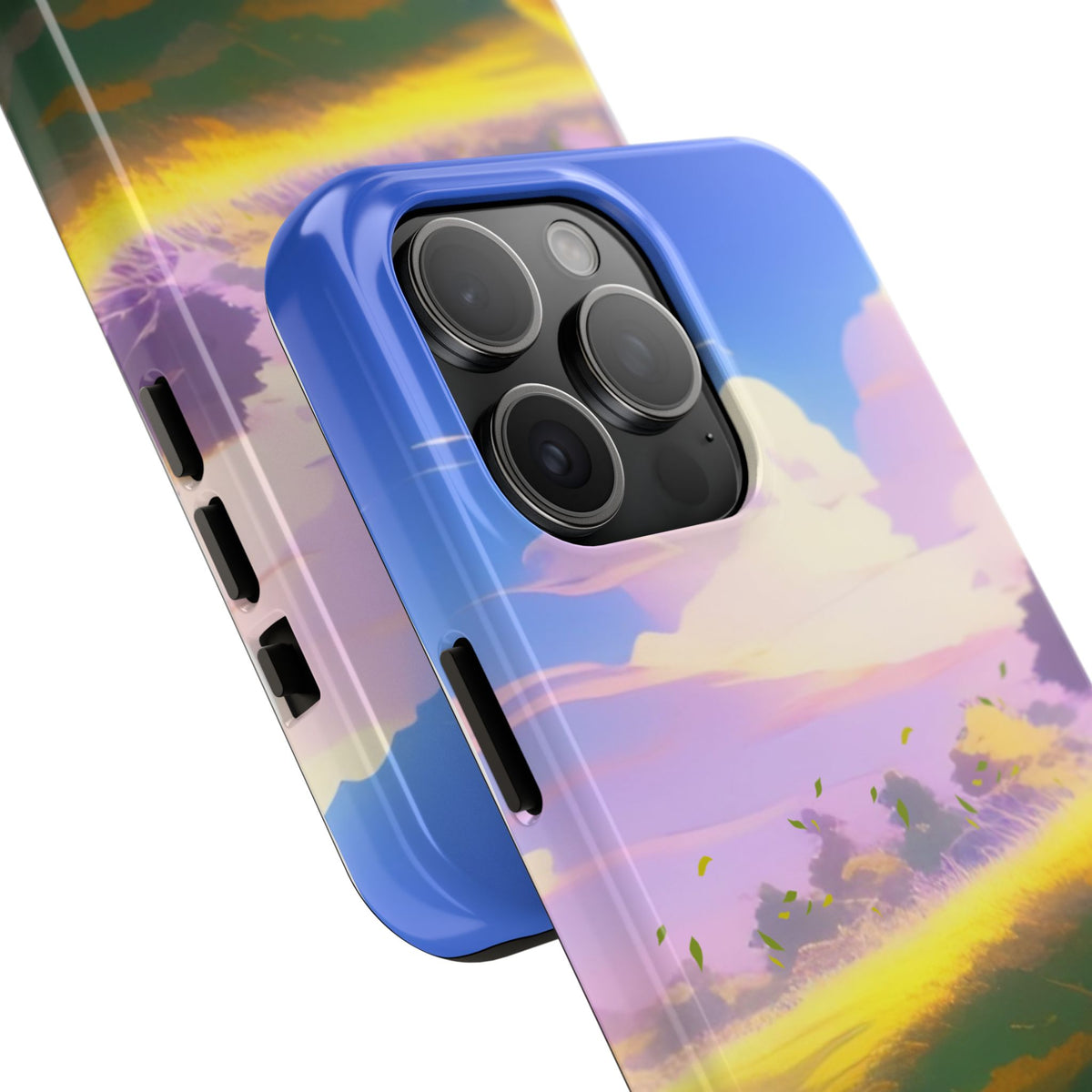 Scenic Sunset Field Tough Phone Case — Pastel Sky Landscape iPhone Case