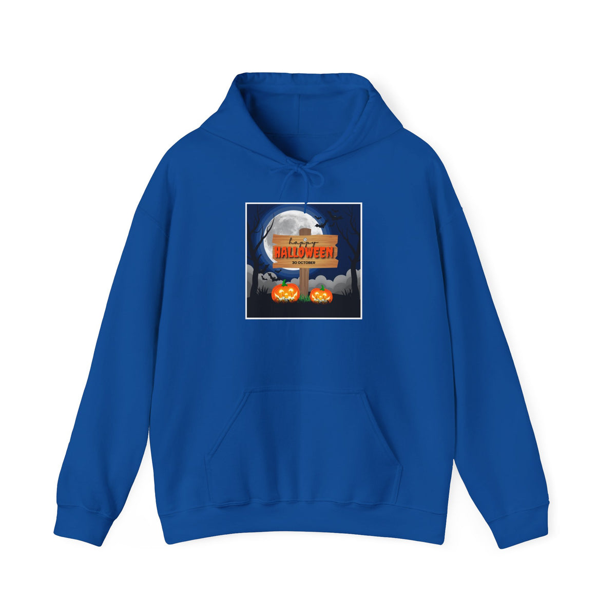 Halloween Moon Hoodie – Pumpkin Jack-O'-Lantern Graphic Sweatshirt