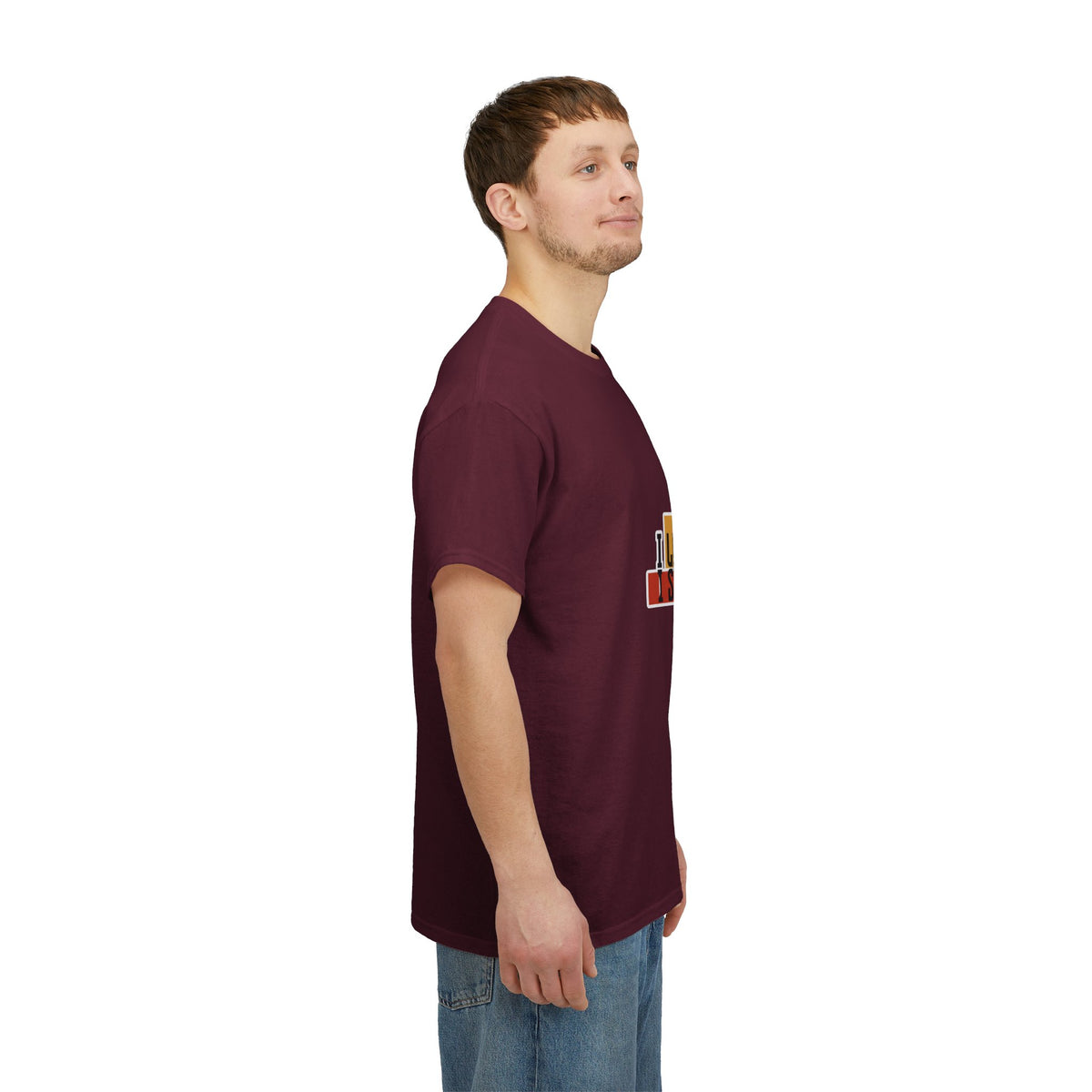 T-Shirt — I Live, I Study Graphic Tee (Minimalist Floral Collage)