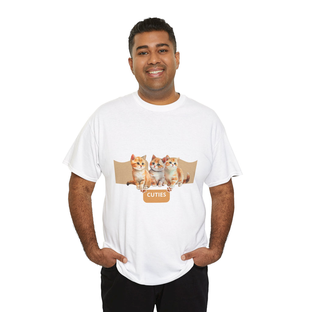 Cute Kittens "Cuties" T-Shirt - Adorable Cat Graphic Tee for Cat Lovers