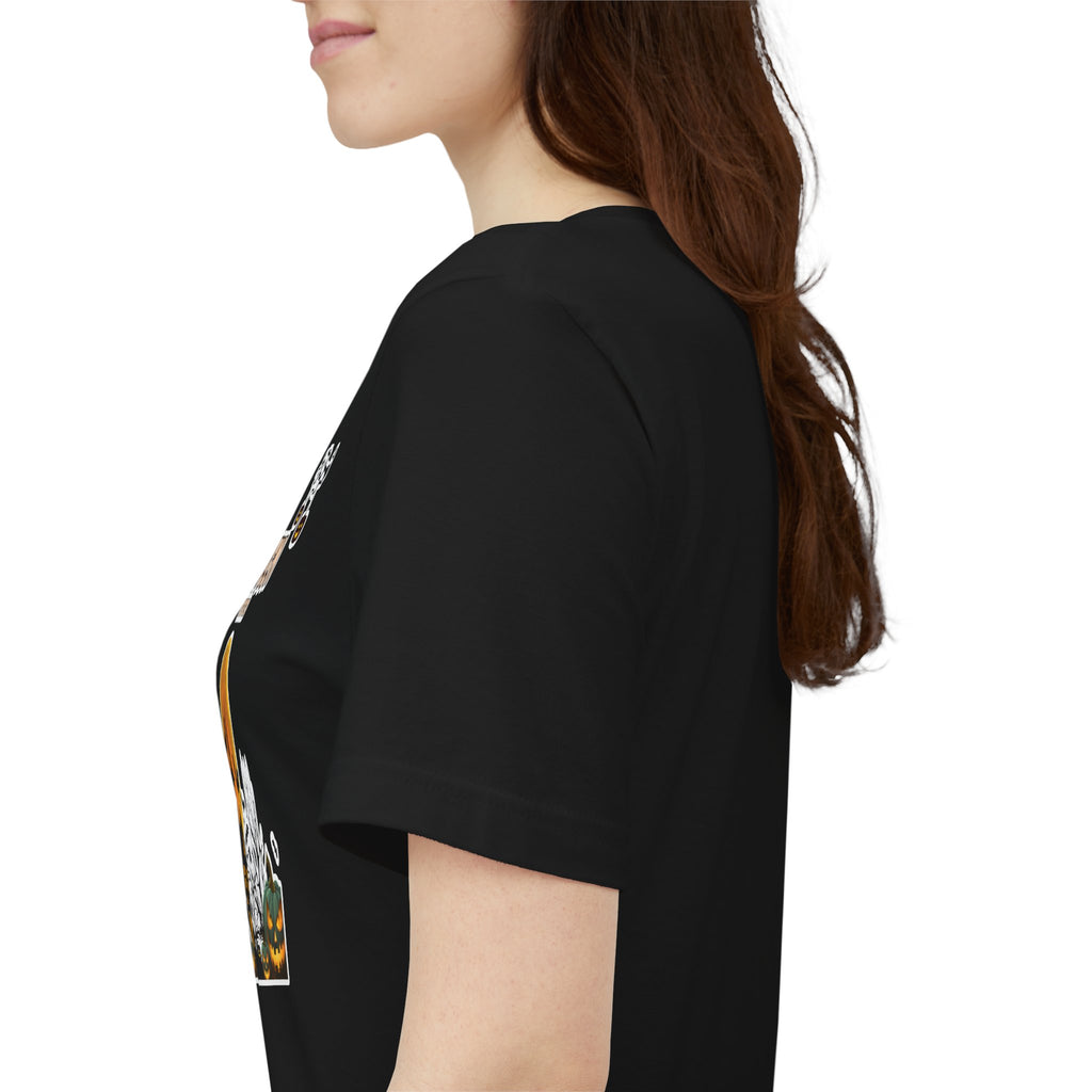 Halloween Haunted House T-Shirt — "Happy Halloween" Pumpkin Spooky Tee