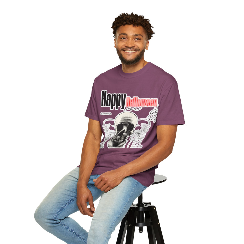 Happy Halloween Skull T-Shirt — Graphic Halloween Tee