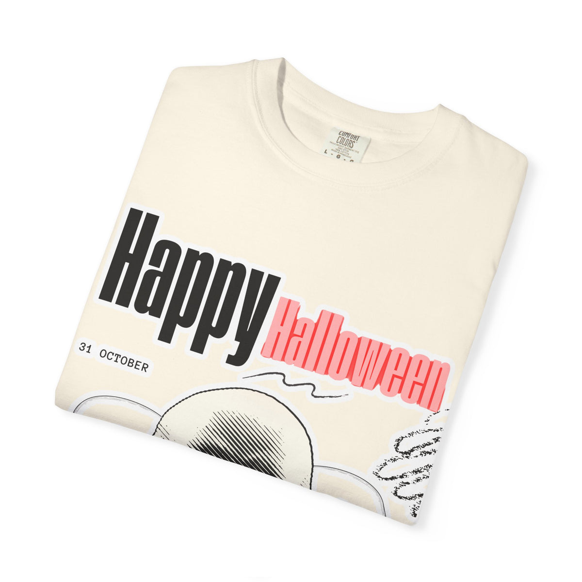 Happy Halloween Skull T-Shirt — Graphic Halloween Tee