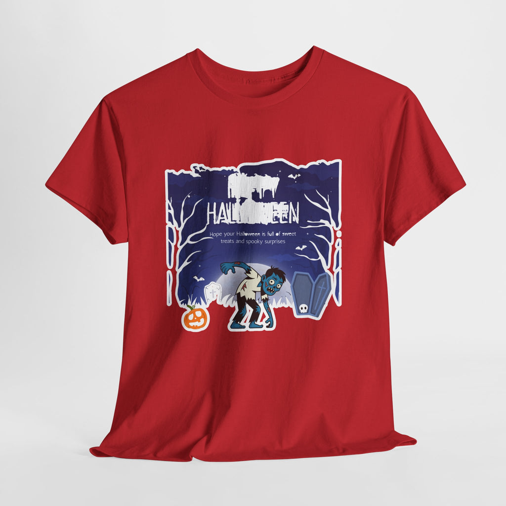 Happy Halloween Cute Witch T-Shirt — Halloween Graphic Tee for Kids & Adults