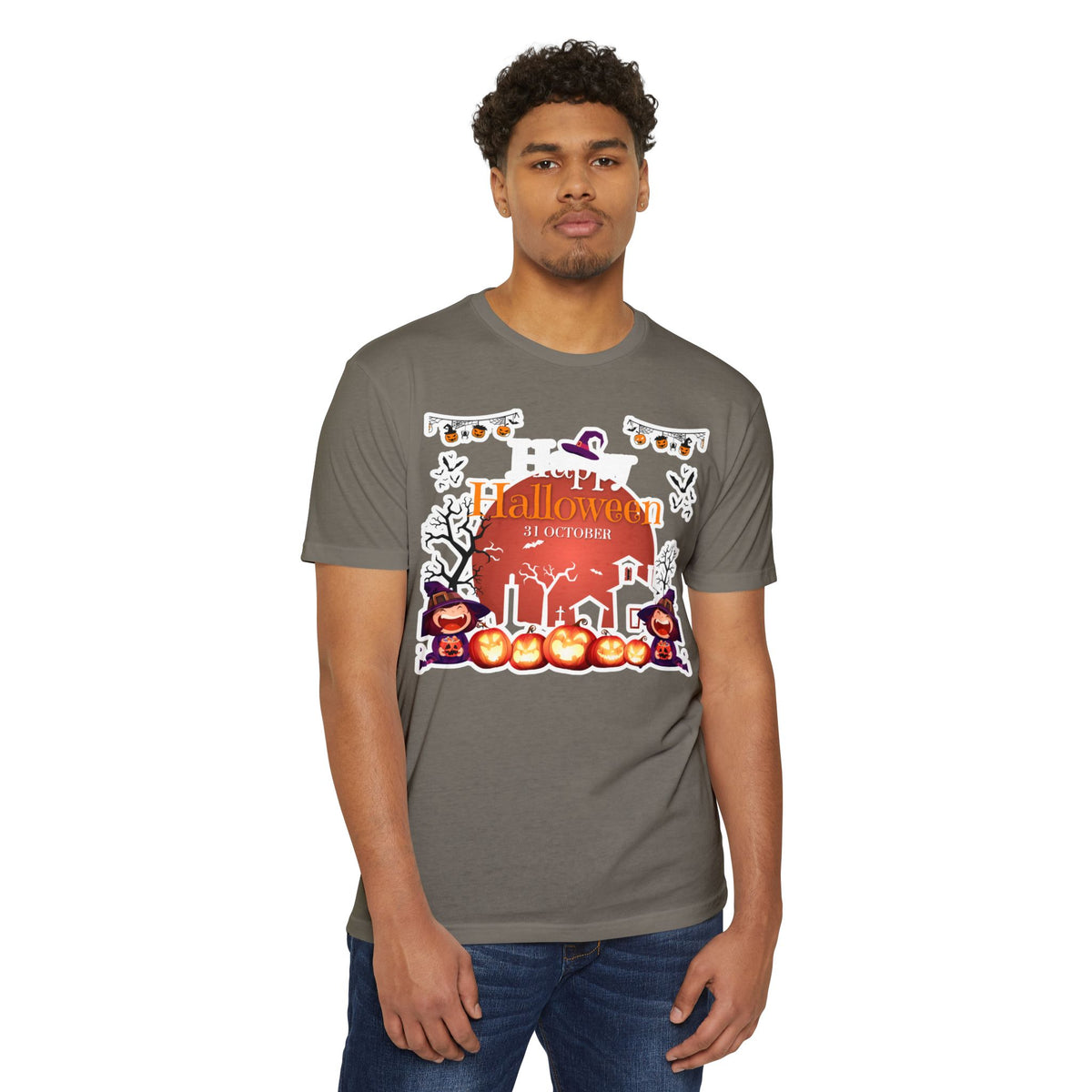 Halloween Pumpkin Haunted House T-Shirt