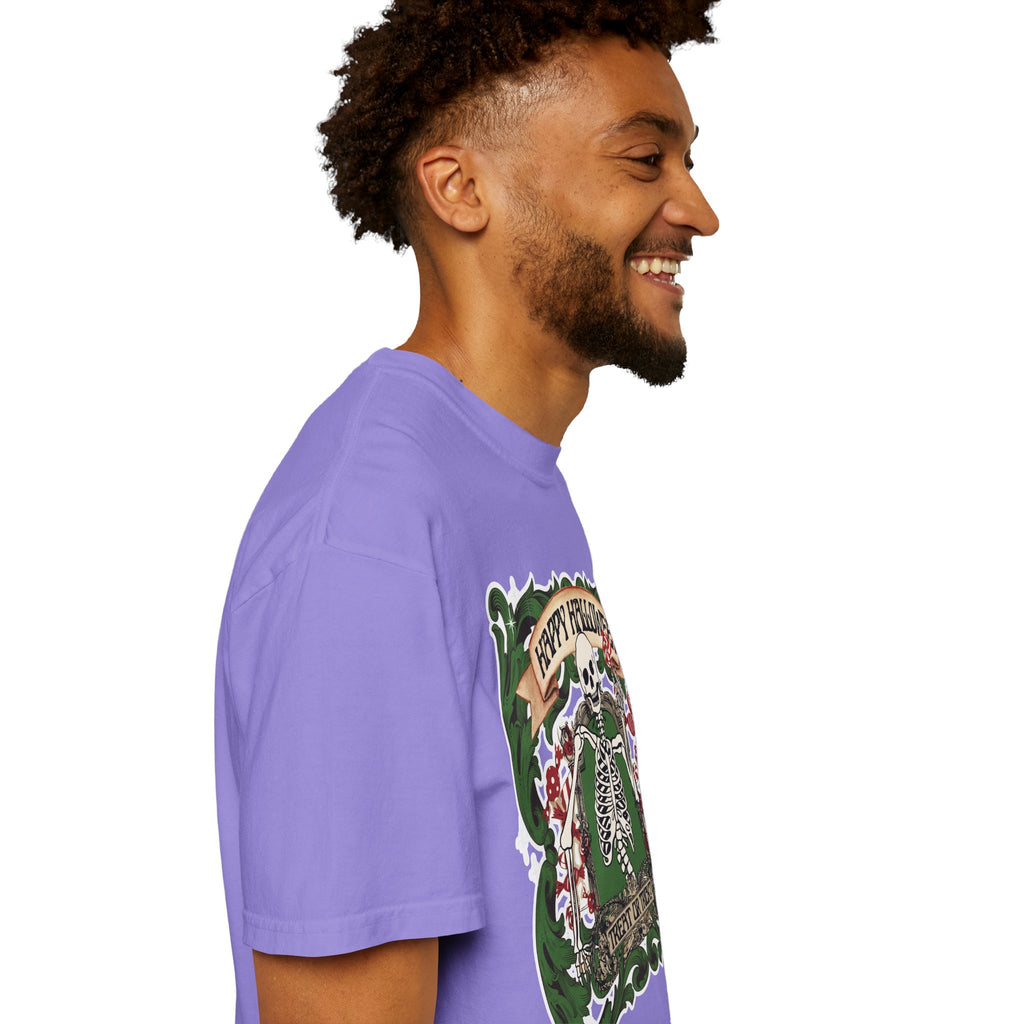 Happy Halloween Skeleton T-Shirt — Vintage Trick or Treat Graphic Tee