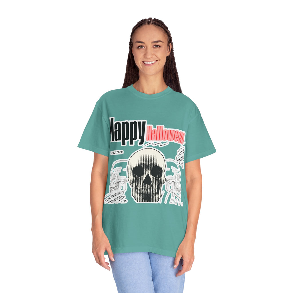 Happy Halloween Skull T-Shirt — Graphic Halloween Tee