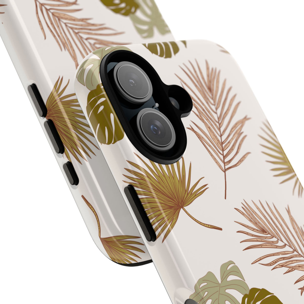 Tropical Palm Leaf Tough Phone Case — Botanical iPhone Protective Cover