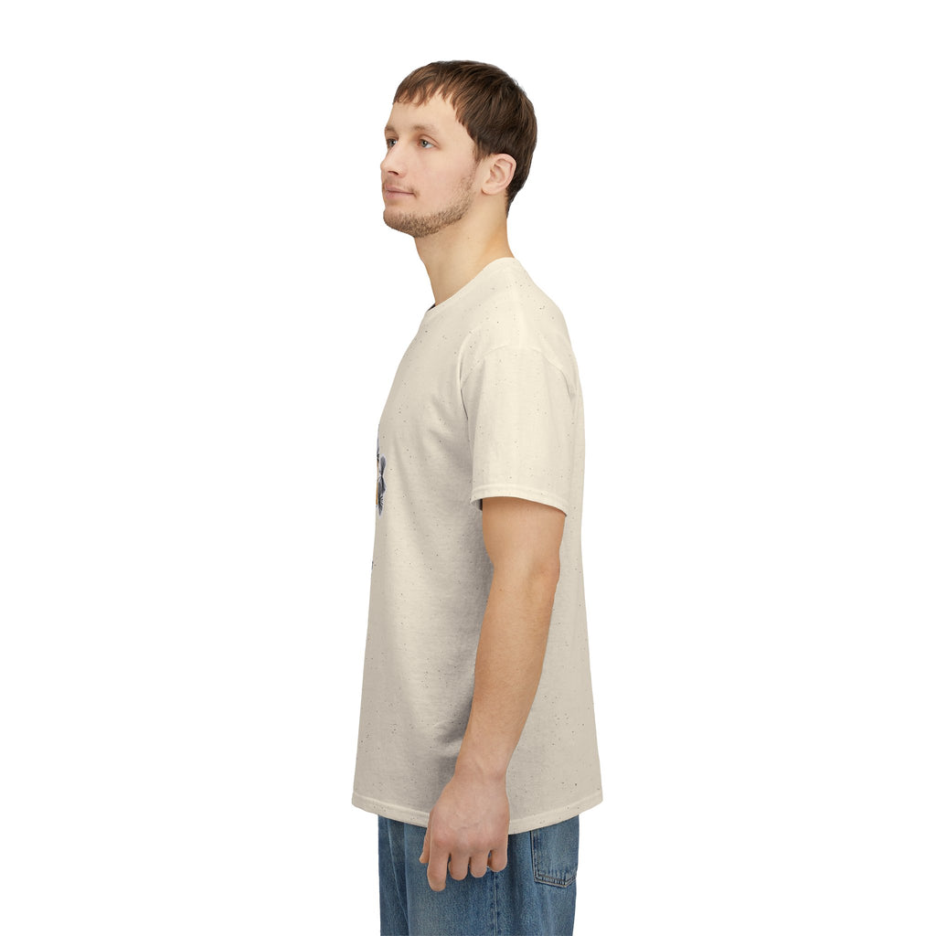 T-Shirt — I Live, I Study Graphic Tee (Minimalist Floral Collage)