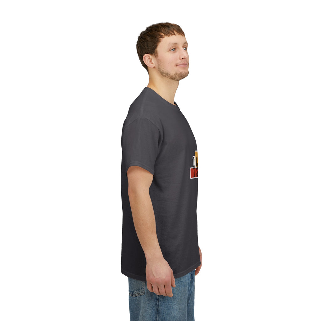 T-Shirt — I Live, I Study Graphic Tee (Minimalist Floral Collage)