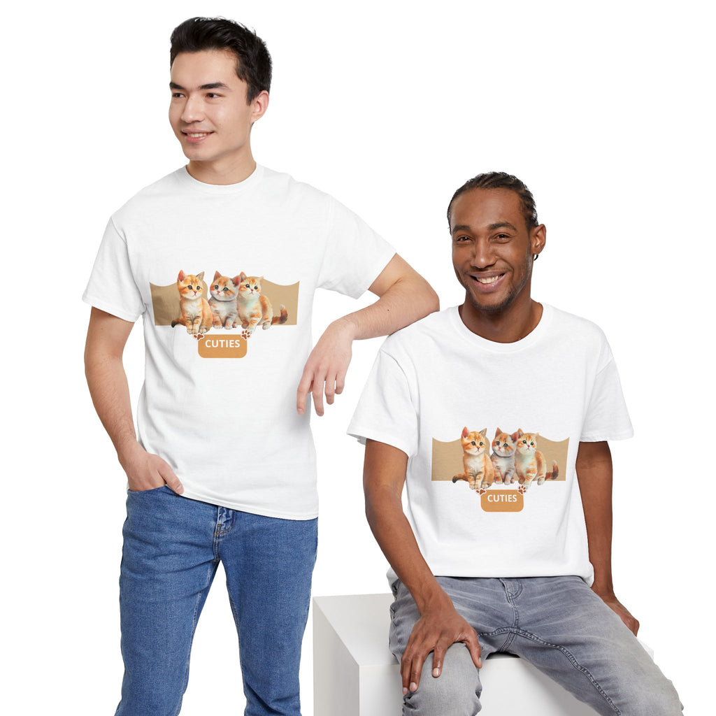 Cute Kittens "Cuties" T-Shirt - Adorable Cat Graphic Tee for Cat Lovers