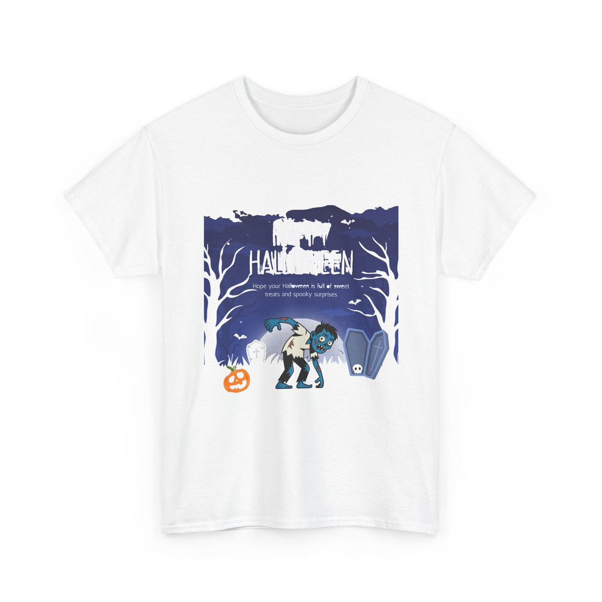 Happy Halloween Cute Witch T-Shirt — Halloween Graphic Tee for Kids & Adults