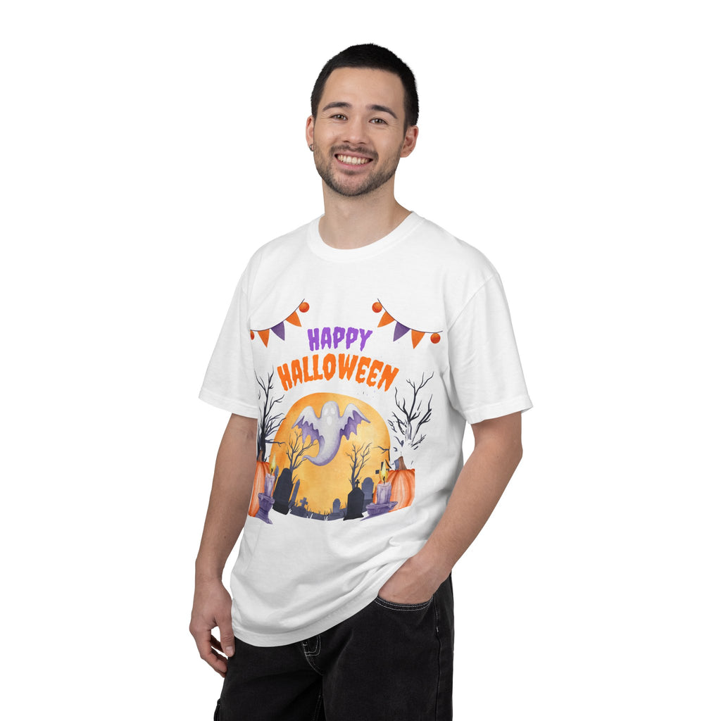 Happy Halloween T-Shirt — Ghost & Pumpkin Halloween Tee