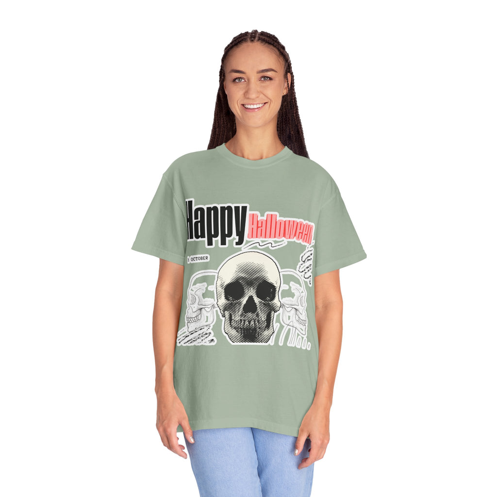 Happy Halloween Skull T-Shirt — Graphic Halloween Tee