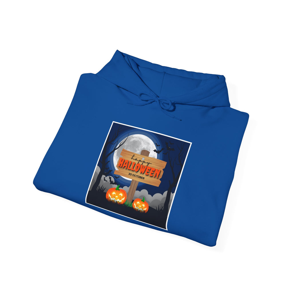 Halloween Moon Hoodie – Pumpkin Jack-O'-Lantern Graphic Sweatshirt