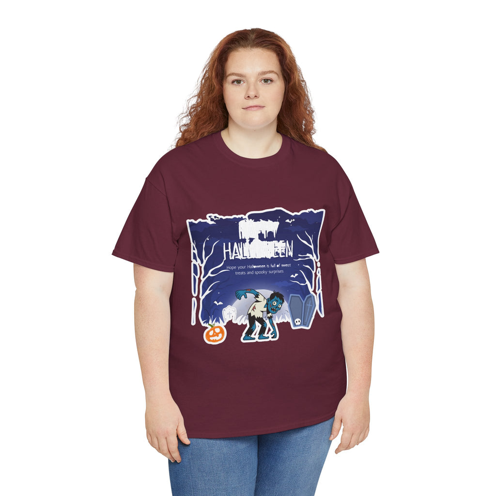 Happy Halloween Cute Witch T-Shirt — Halloween Graphic Tee for Kids & Adults