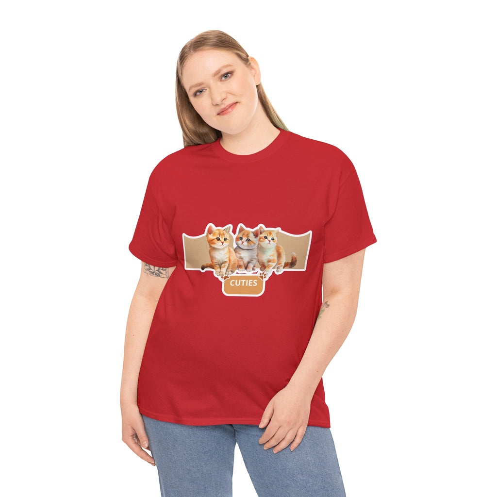 Cute Kittens "Cuties" T-Shirt - Adorable Cat Graphic Tee for Cat Lovers