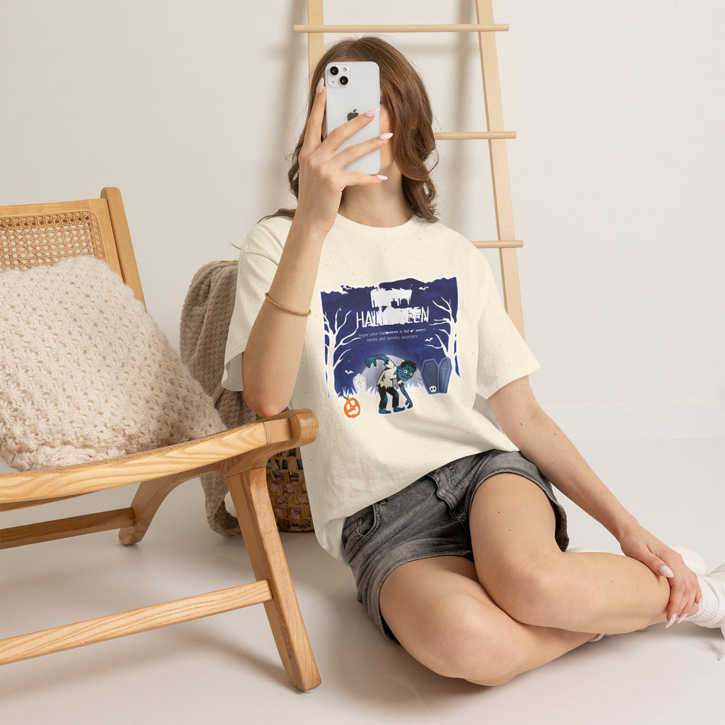Happy Halloween Cute Witch T-Shirt — Halloween Graphic Tee for Kids & Adults