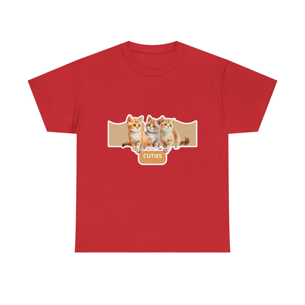 Cute Kittens "Cuties" T-Shirt - Adorable Cat Graphic Tee for Cat Lovers