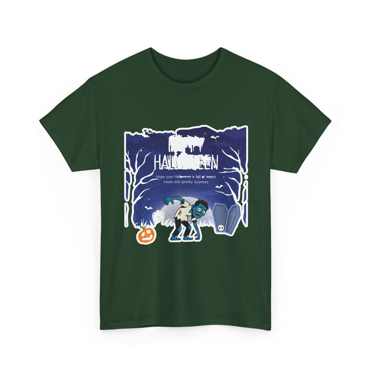 Happy Halloween Cute Witch T-Shirt — Halloween Graphic Tee for Kids & Adults