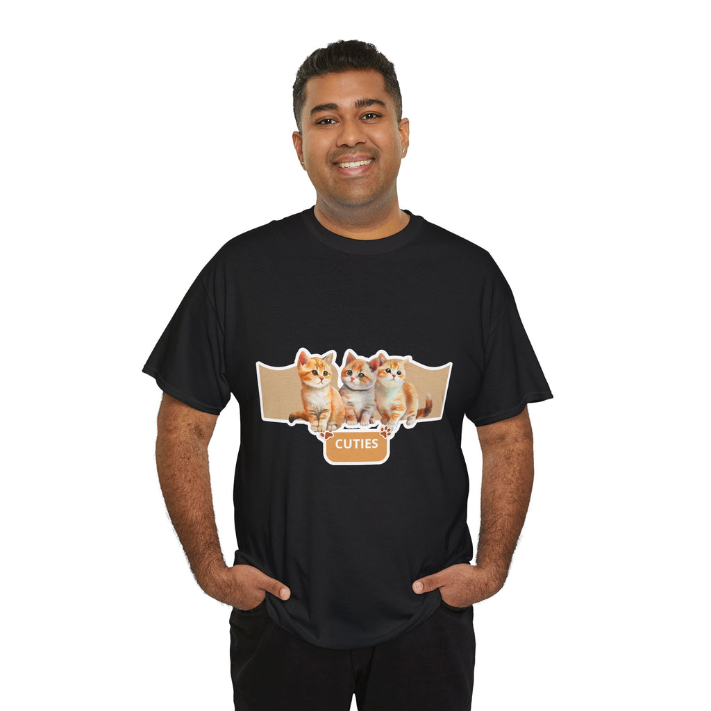 Cute Kittens "Cuties" T-Shirt - Adorable Cat Graphic Tee for Cat Lovers