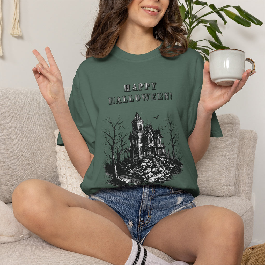 Happy Halloween Haunted House T-Shirt